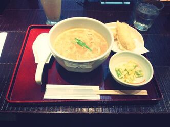 古奈屋でバナナ天カレーうどんを食べたよ