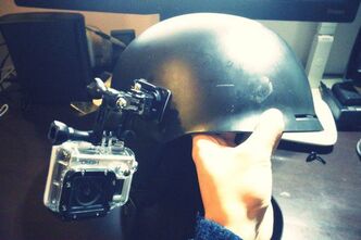 メットにGoProをマウントしてみました
