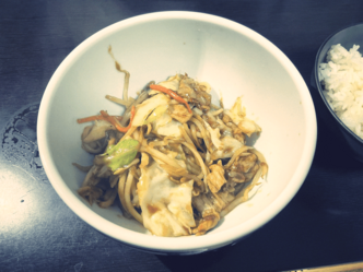 野菜炒めをつくったよ
