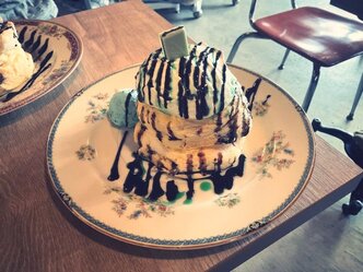 チョコミントパンケーキ