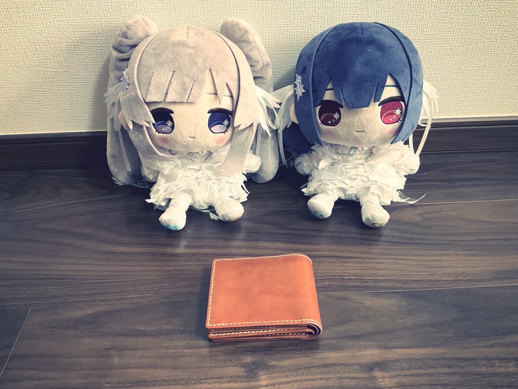 家族から譲り受けた手作りの革財布のサムネイル画像