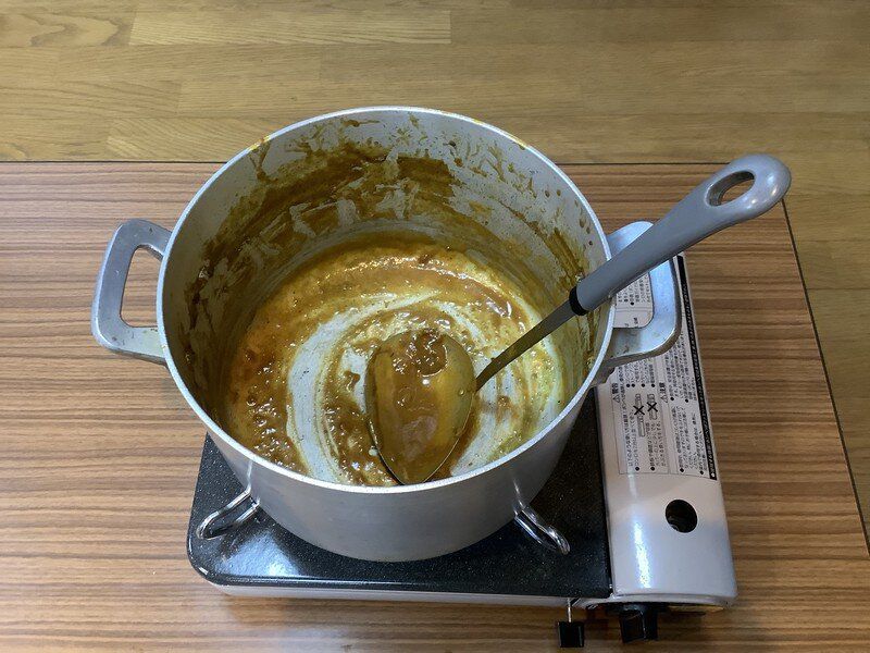 a lot of retort-pouch curry