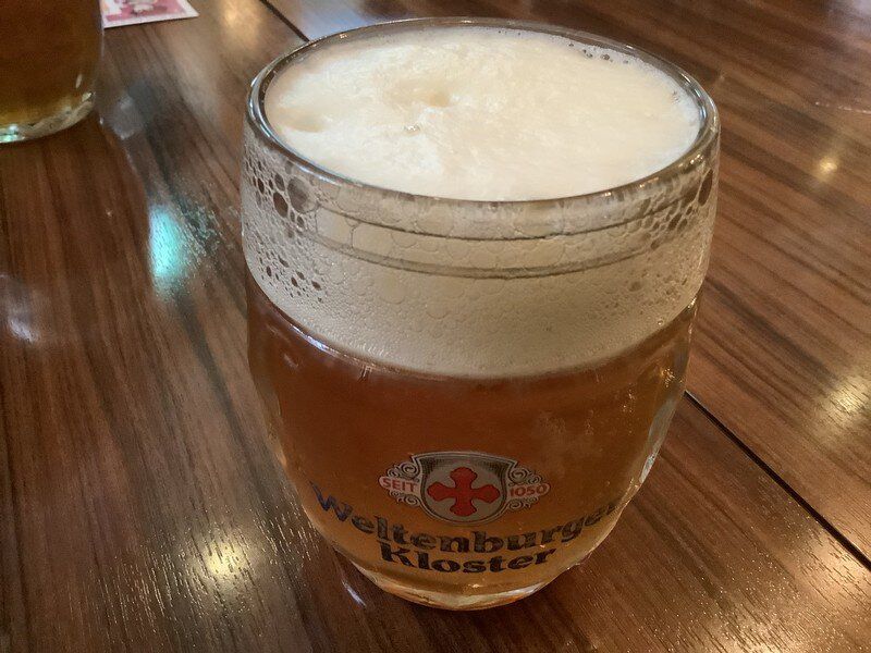 I went to a German restaurant.