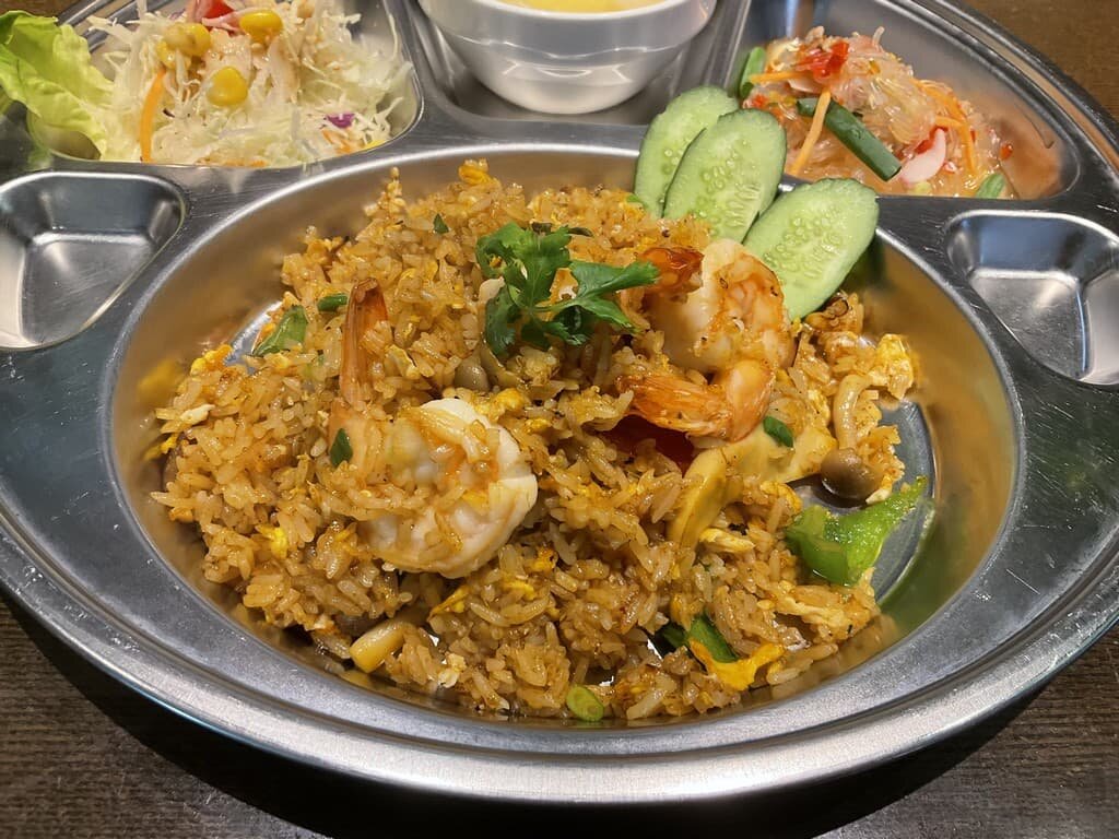 I ate Tom Yum Kung fried rice.
