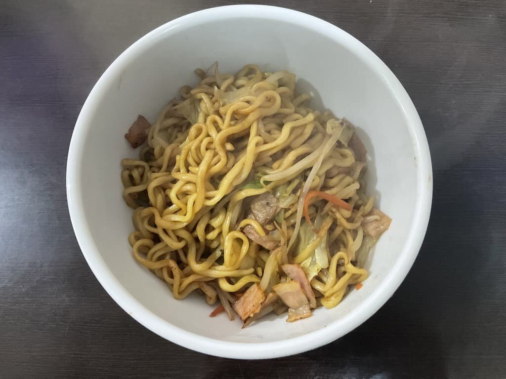I made fried noodles.